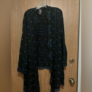 EUC Johnny Was waterfall cardigan, 1X. Not knit.
